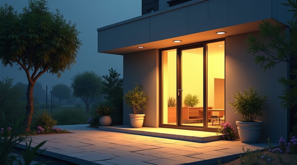 iluminação externa - Ilustração detalhada sobre iluminação externa