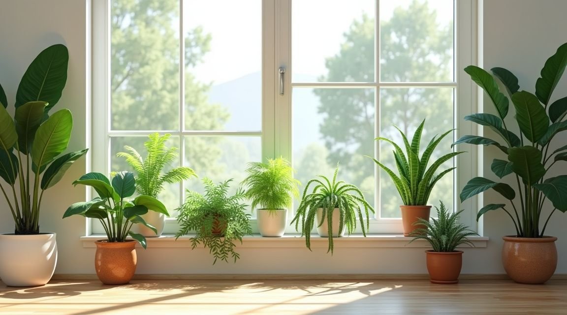 plantas de interior - Principais benefícios de plantas de interior ilustrados